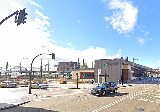 La avenida Palencia, cerca de la estación de trenes de León.