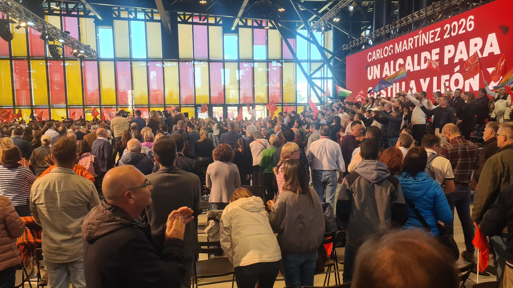 Las imágenes del acto de Sánchez con el PSOE en León