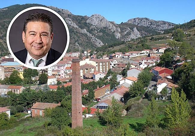 Cistierna y su alcalde, Luis Mariano Santos.