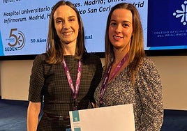 Recogida del premio al Caule en Oviedo.