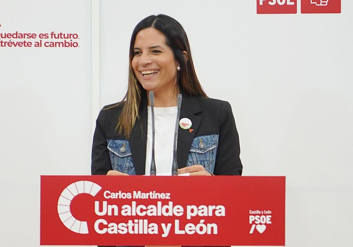 La vicesecretaria general del PSOE de Castilla y León y viceportavoz en las Cortes, Nuria Rubio.