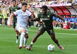 Pibe, en un partido con la Cultural.