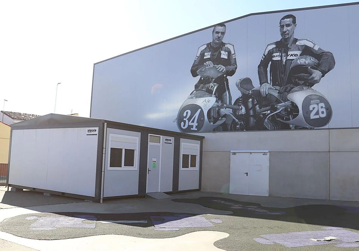 Aula prefabricada en el colegio de Cembranos.