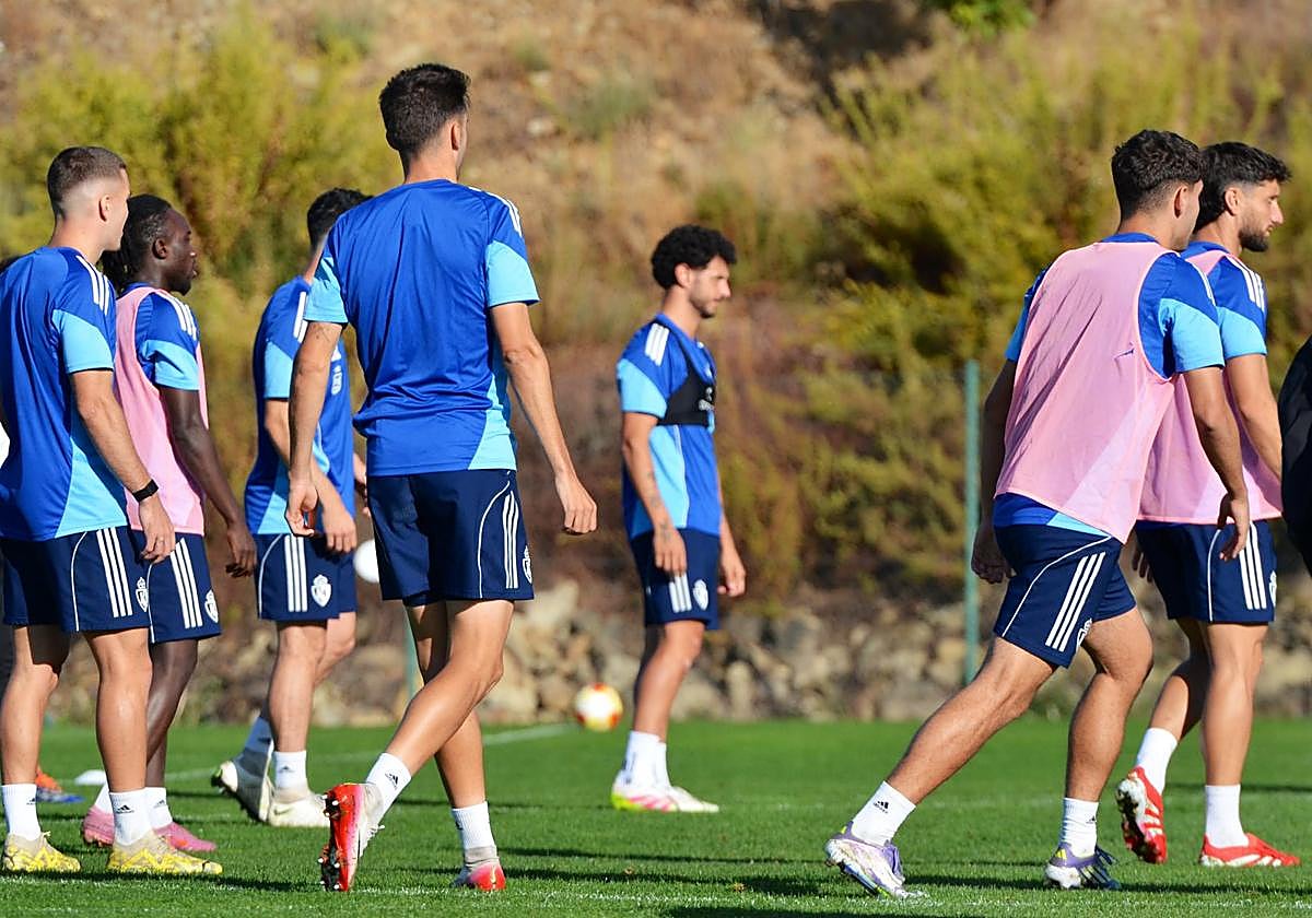 Un entrenamiento de la Deportiva.