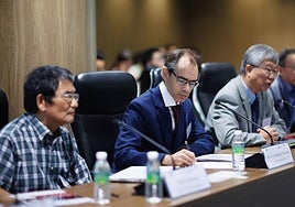 El docente de la ULE en China.