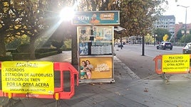 Así avanza la obra de la rotonda del puente de los Leones