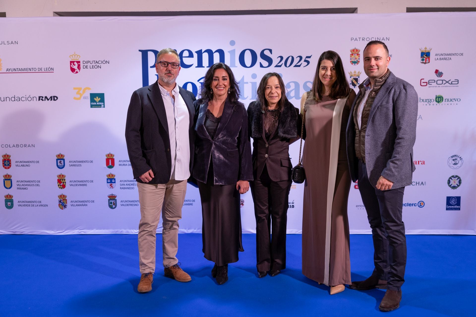 César González, María Jesús García, Miriam García, Alicia Fidalgo y Pablo Villacé, del Restaurante 987.