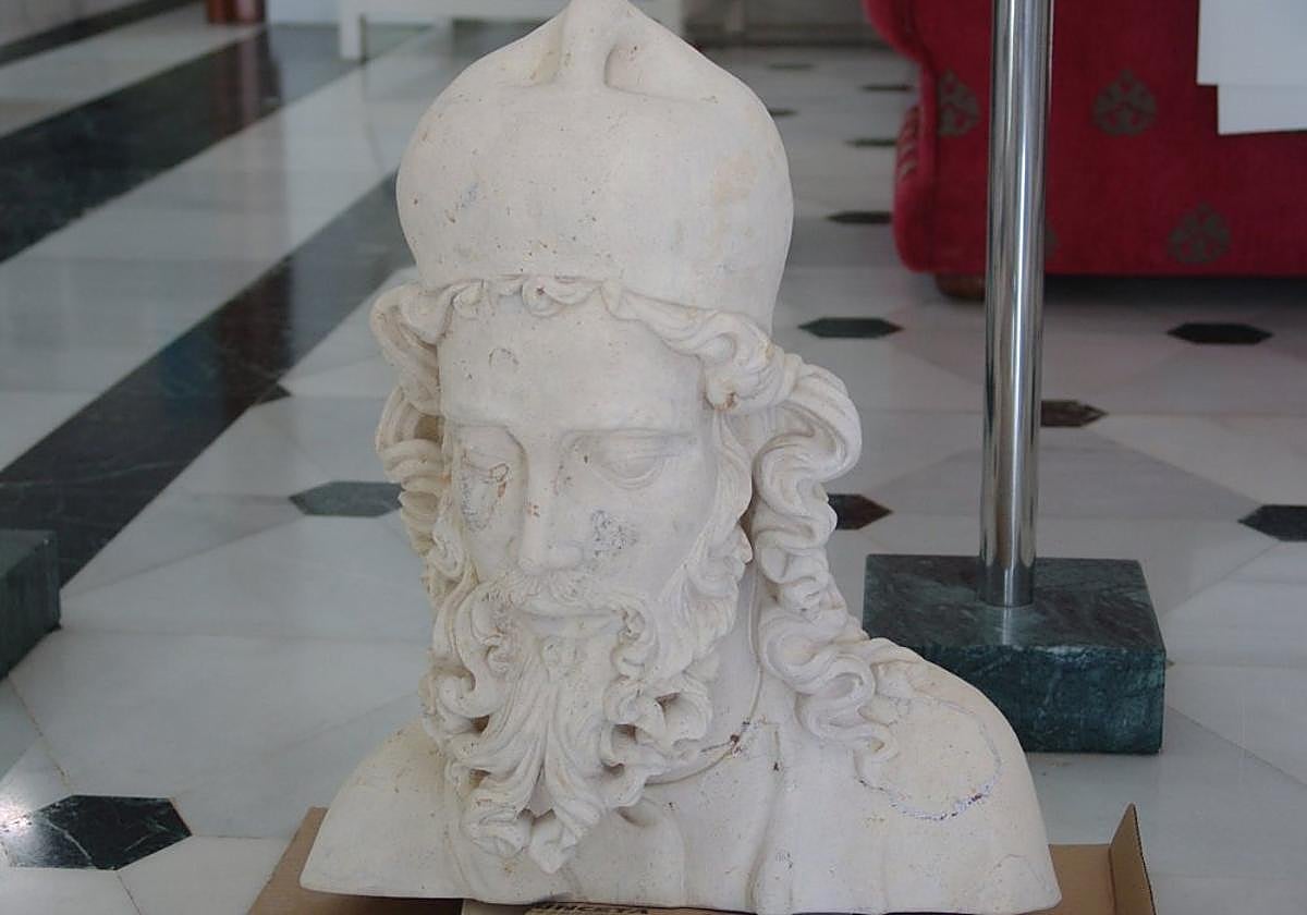 Una de las recreaciones en 3D de los bustos de una escultura de la Catedral de León.