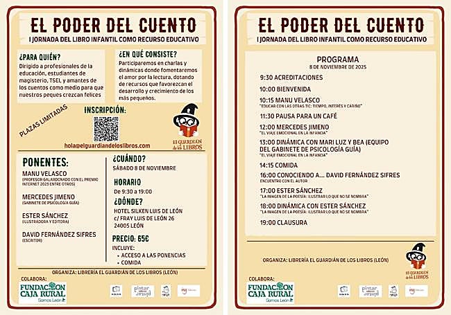 Cartel de la I Jornada del libro infantil como recurso educativo.