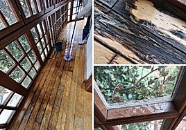 Goteras y problemas en la Casa Panero de Astorga.