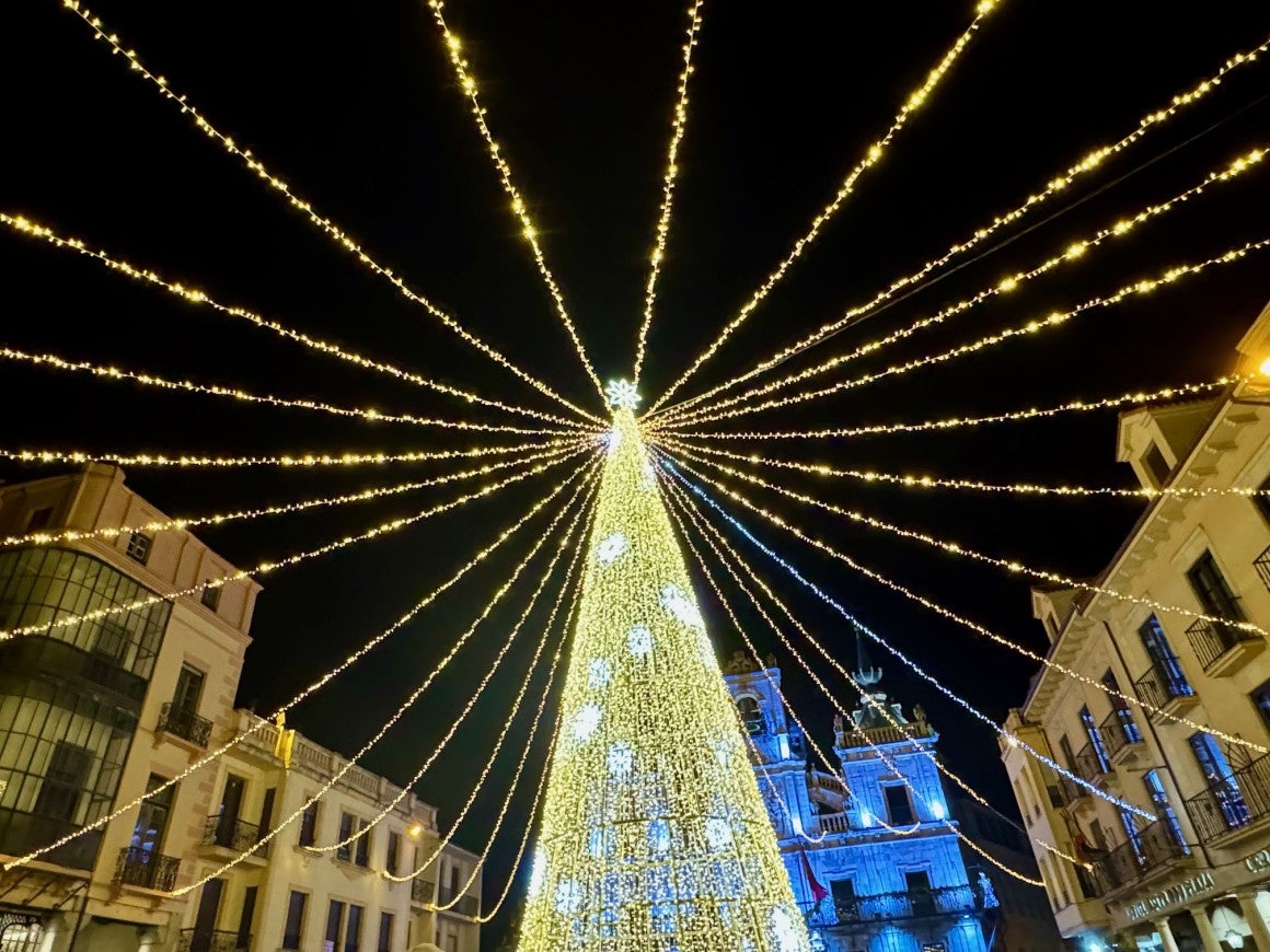 Imagen de la decoración de otros años en Astorga.