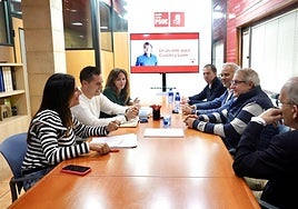 Imagen de la reunión de este lunes.