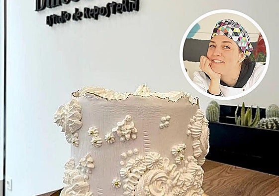 Tarta realizada en Dulcegula y Raquel Maldonado.