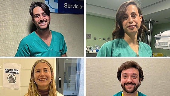 Médicos leoneses que optaron por quedarse en su ciudad.