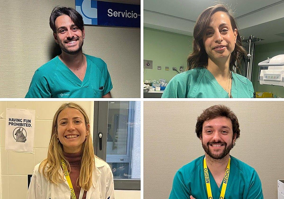 Médicos leoneses que optaron por quedarse en su ciudad.