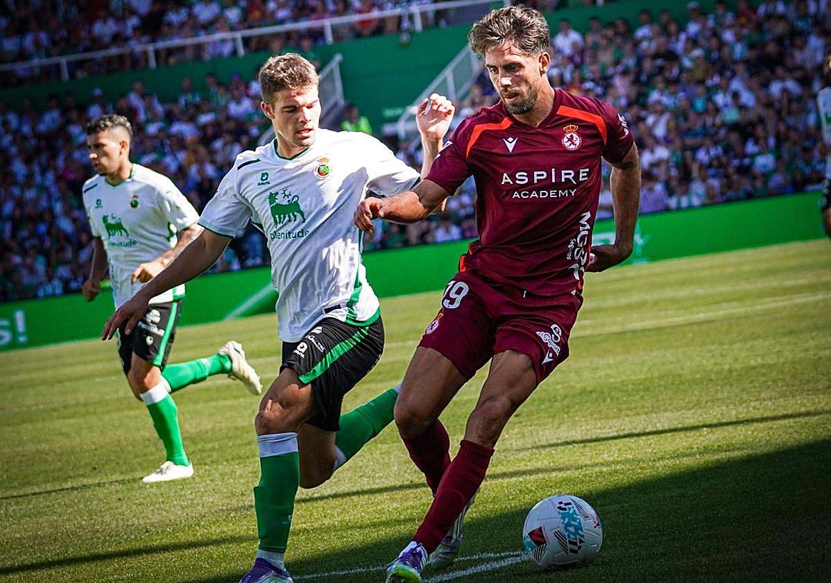 Sobrino, en el partido ante el Racing.