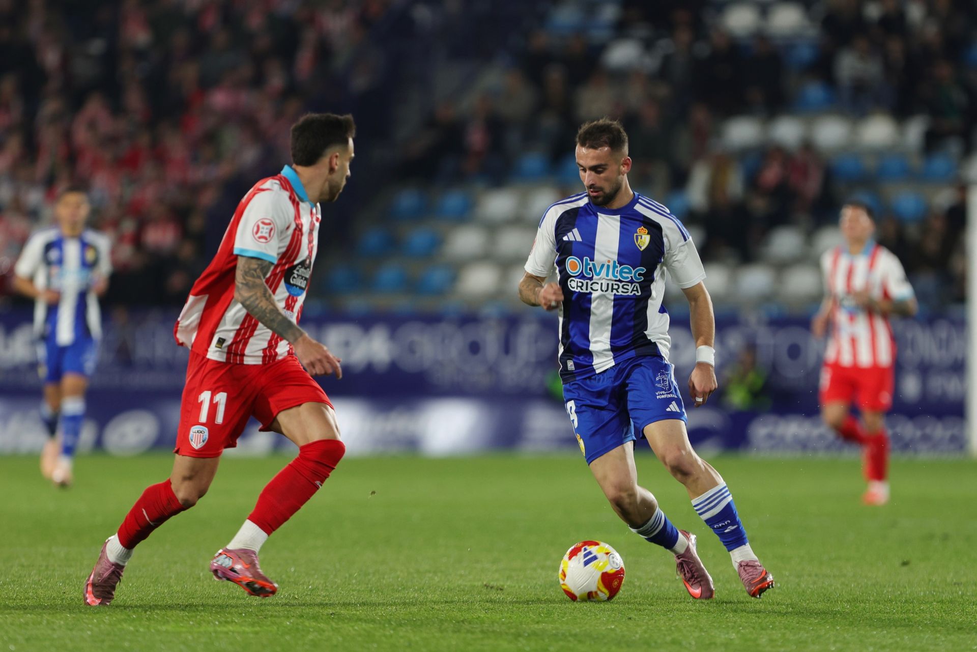 Las imágenes del partido entre la Ponferradina y el Lugo