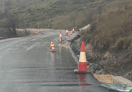 Situación de la carretera de Villamanín.