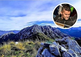 Zona en la que se produjo el siniestro; en el círculo el piloto fallecido.