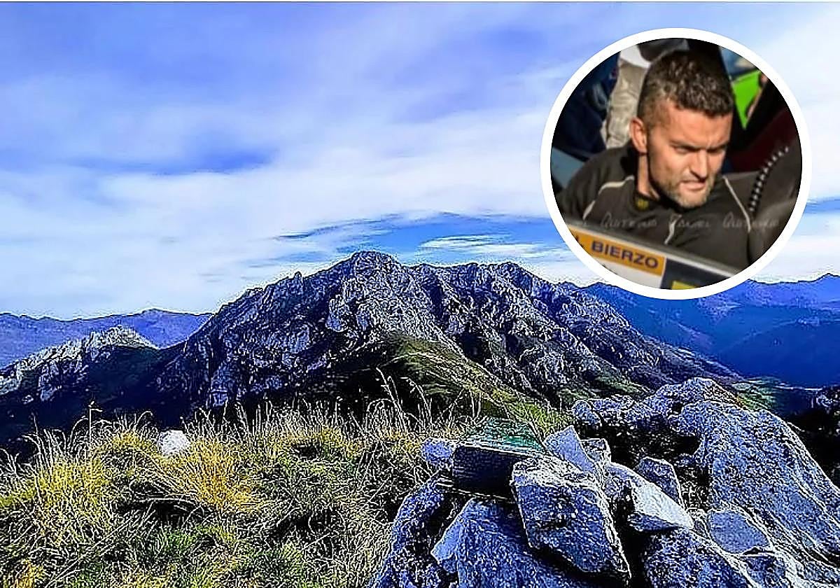 Zona en la que se produjo el siniestro; en el círculo el piloto fallecido.