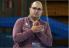 Dani Gordo en un choque europeo.