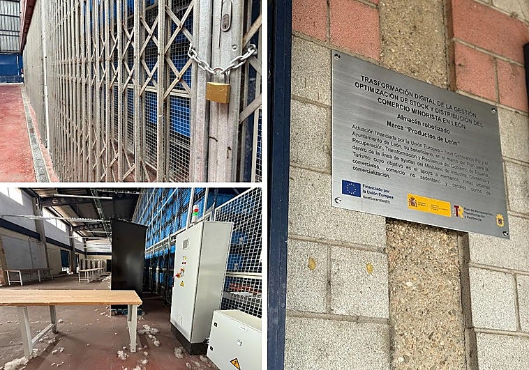 Imágenes del Market Place sujetadas por el portavoz del PP David Fernández.