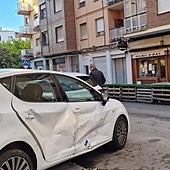 Los dos coches implicados en el suceso.