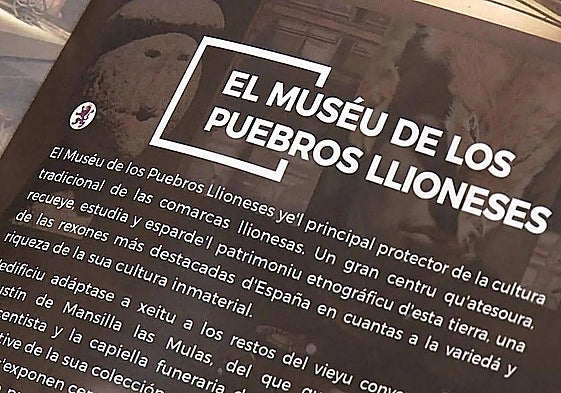 Texto de un folleto del Museo de los Pueblos Leoneses.