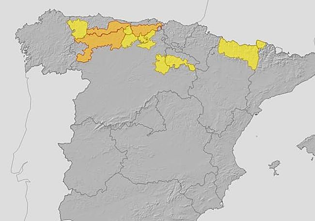 Aviso naranja en la Cordillera Cantábrica por nevadas.