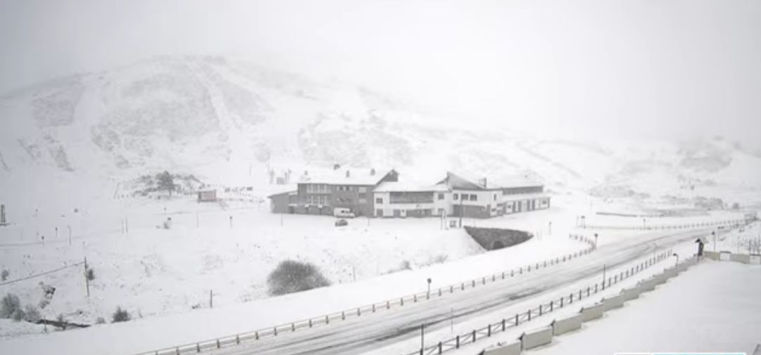 Las imágenes de la nieve en la montaña de León