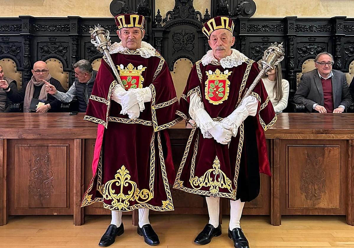 Victorino y Pedro, los maceros de Astorga.