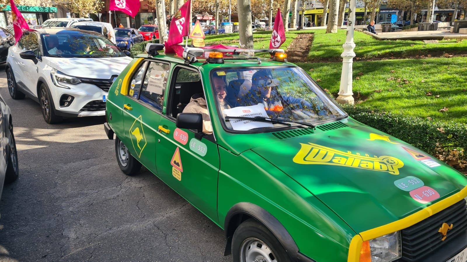 Las imágenes de la protesta de los vecinos de la N-630