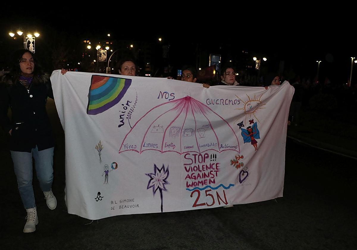 Las imágenes de la manifestación del 25N en León