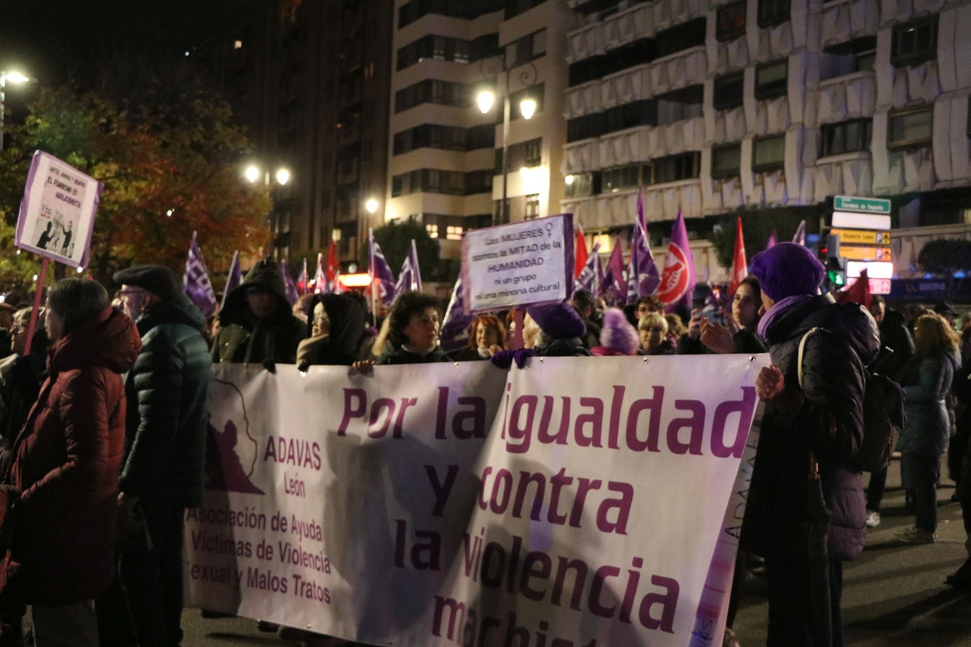 Las imágenes de la manifestación del 25N en León