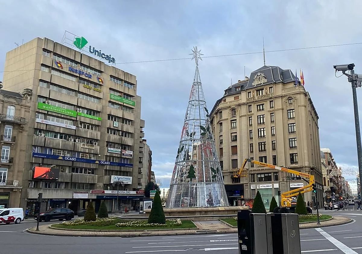 Las imágenes de la decoración navideña en el centro de León