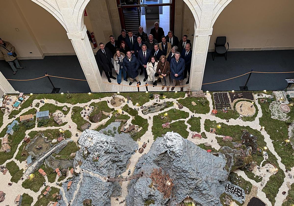 Vista aérea del nacimiento.