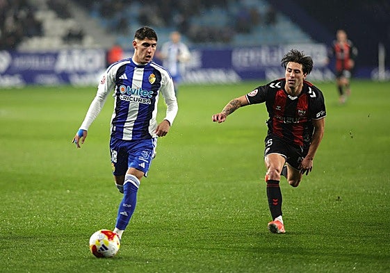 Acción del partido en El Toralín.