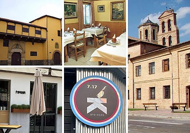 El Monasterio de Concepcionistas; la Casa Manolo; el Monasterio de Santa Cruz; Pomona; y Kark&co (de arriba a abajo y de izquierda a derecha).