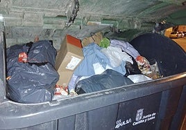 Contenedores llenos en San Andrés.