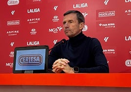 Ziganda, en la comparecencia previa al encuentro ante el Andorra.