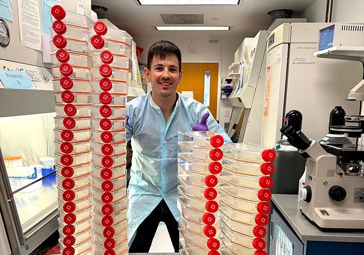 Imagen principal - Santi García, leonés afincado en Estados Unidos.