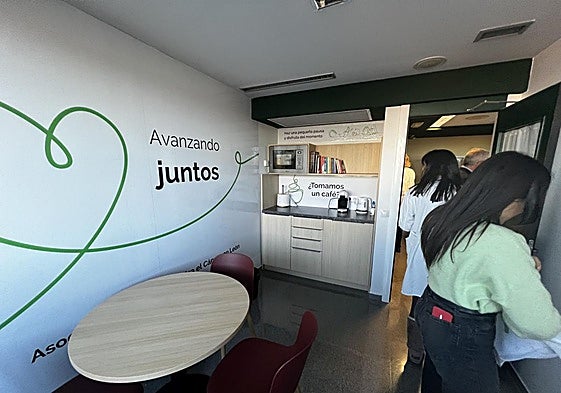 Sala de respiro en Oncología.