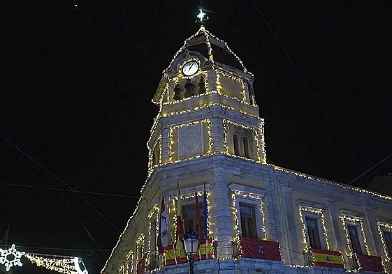 Imagen de archivo de la decoración navideña de La Bañeza