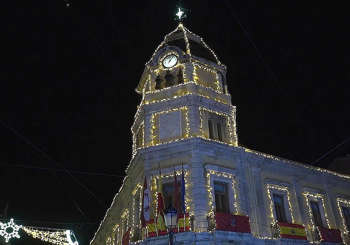 Imagen de archivo de la decoración navideña de La Bañeza