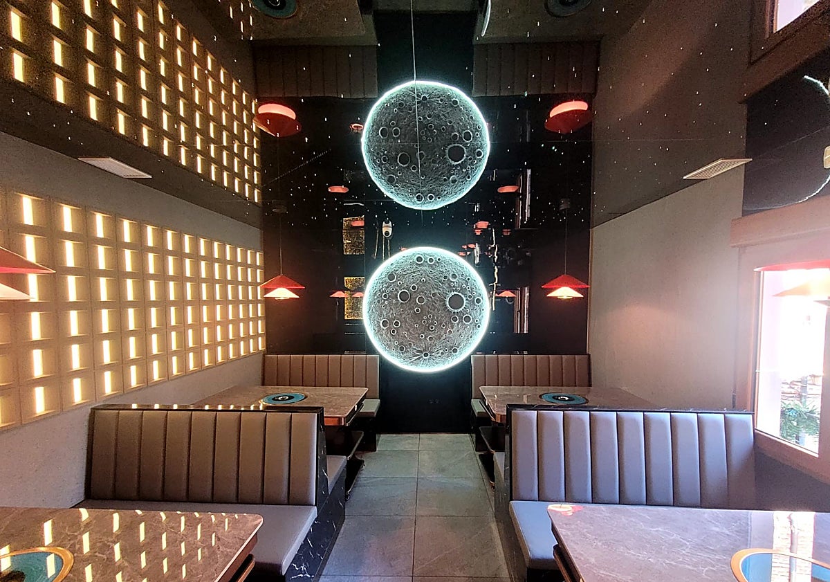 Imagen principal - Interior Restaurante Okane BBQ