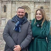 El candidato Mario Valladares y Silvia Clemente en León.
