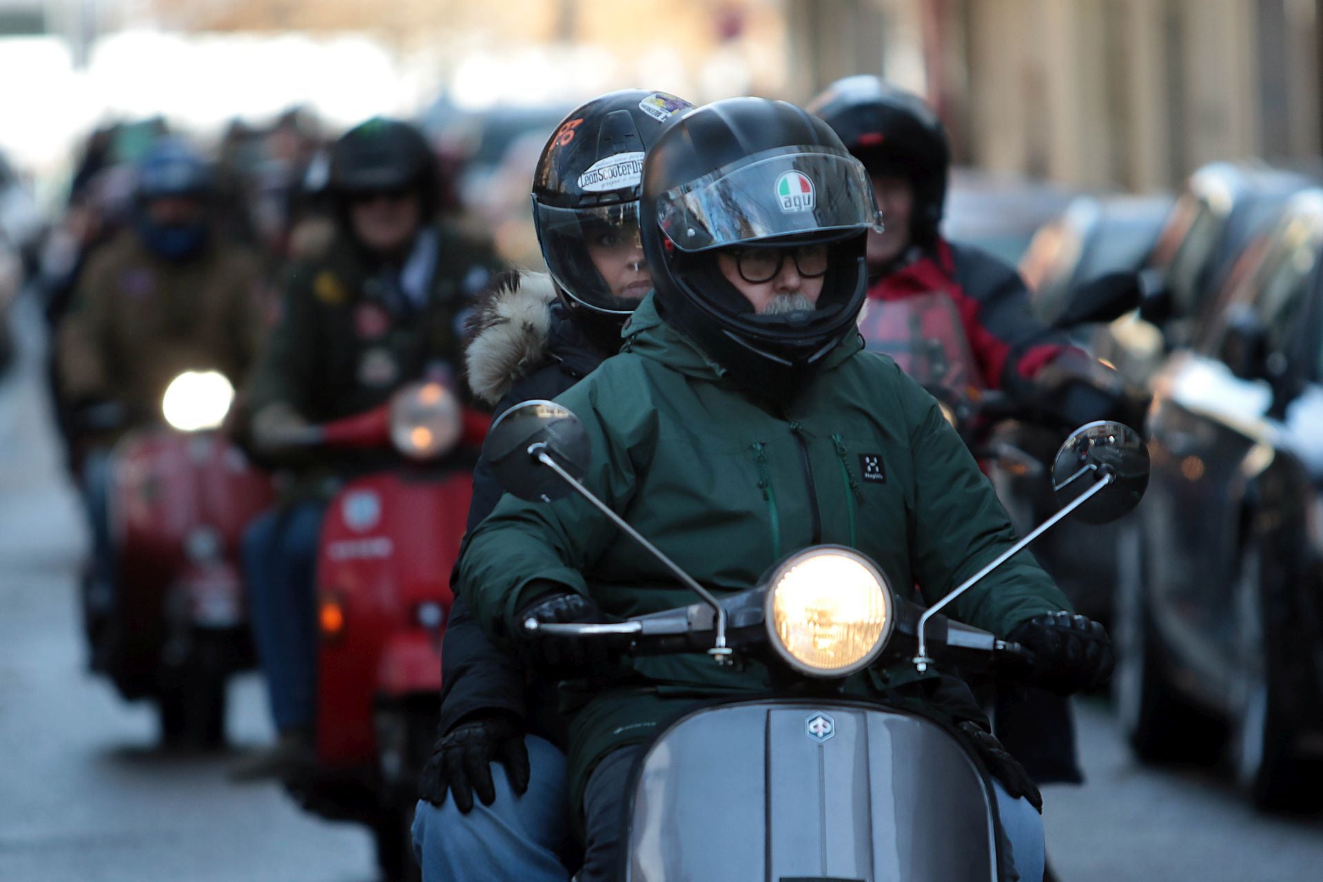 Las imágenes de la &#039;Scooter Run&#039; 2025 en León