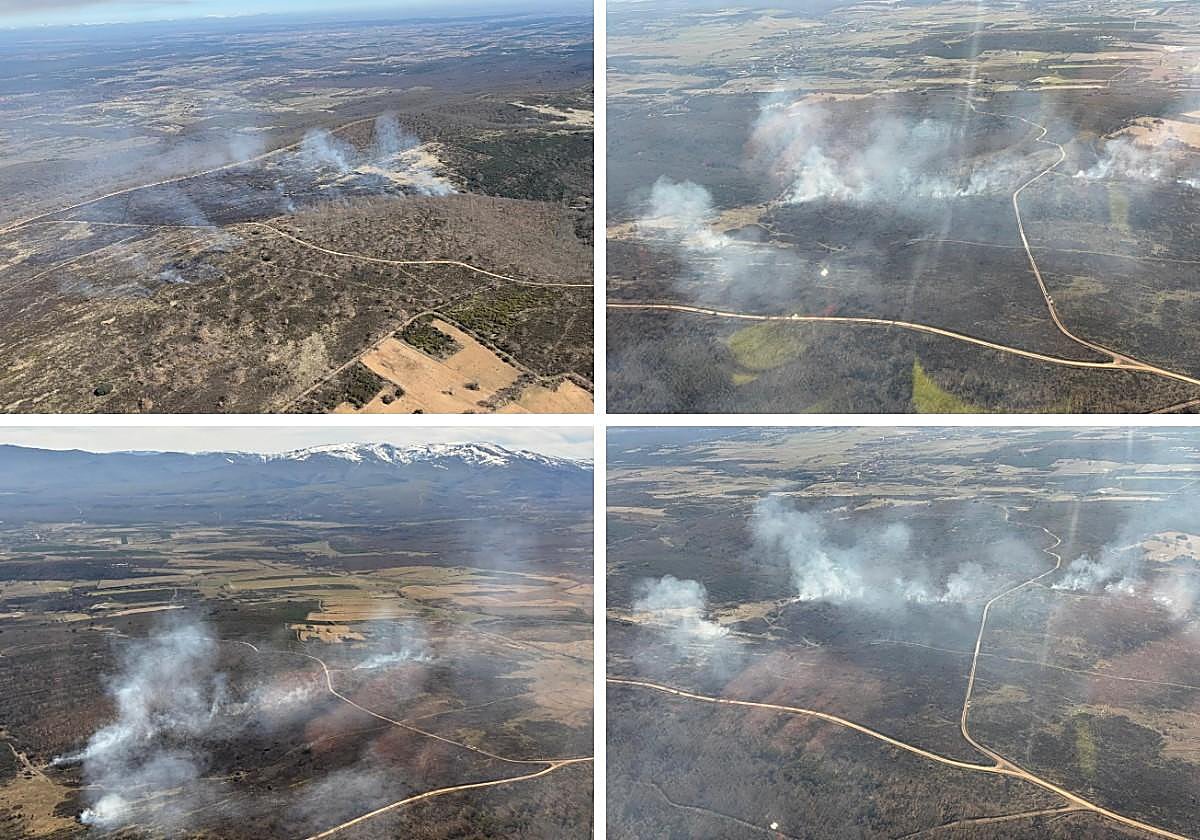 Primera víctima de los incendios en León: Villalibre de Somoza, entre llamas