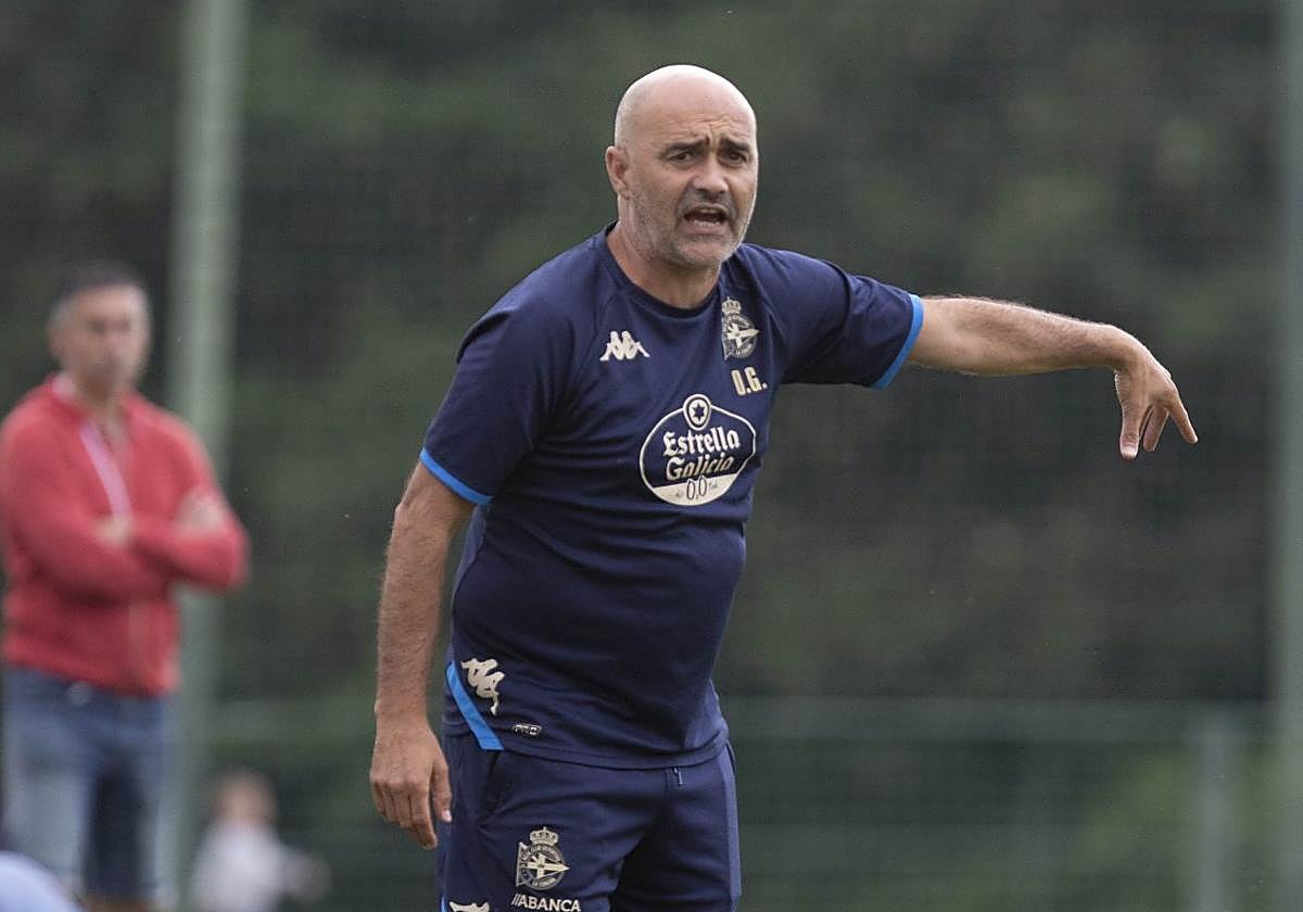 Óscar Gilsanz, el pasado año en el Deportivo.