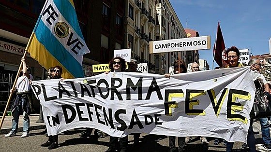 Las reivindicaciones vuelven a León para que el tren regrese al centro